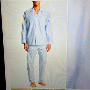Herringbone Cotton Men’s Pajamas Size Medium